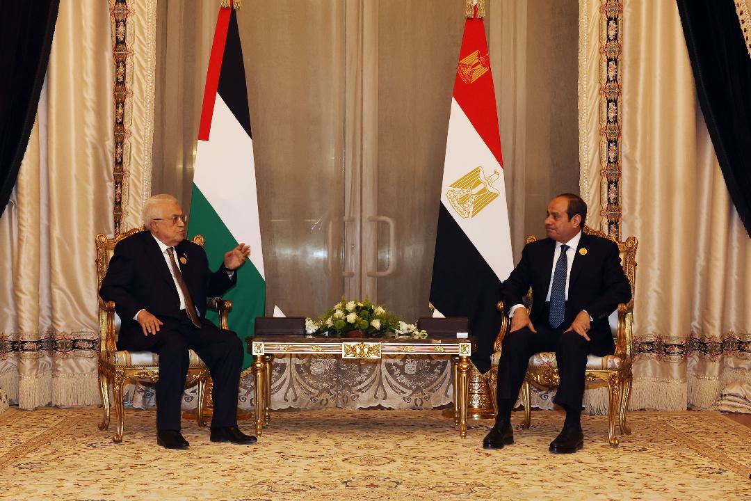 الرئيس يجتمع مع نظيره المصري