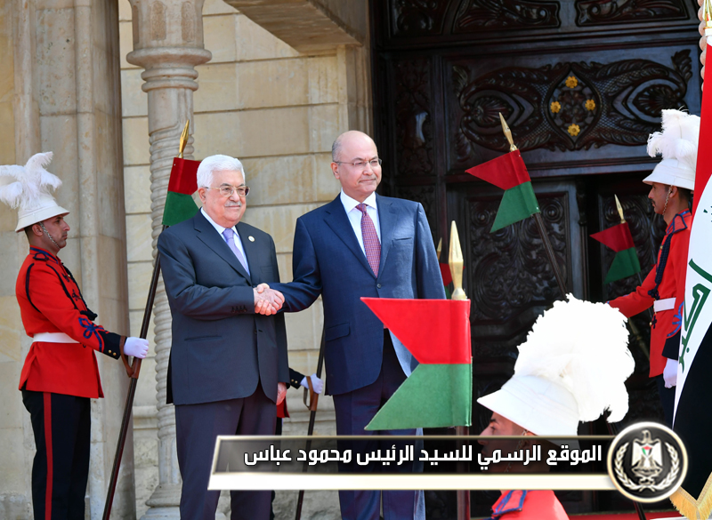السيد الرئيس خلال مؤتمر صحفي 
مشترك مع رئيس الوزراء العراقي عادل عبد المهدي