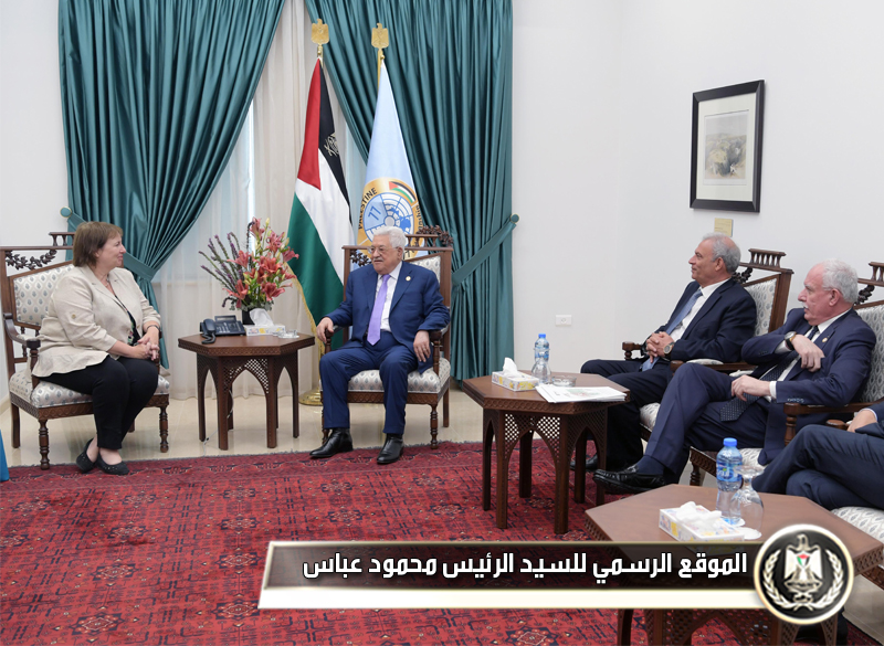 الرئيس يستقبل المبعوثة الأوروبية 
الخاصة لعملية السلام