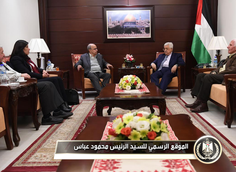 السيد الرئيس يستقبل وفدا من الجبهة 
الشعبية لتحرير فلسطين.