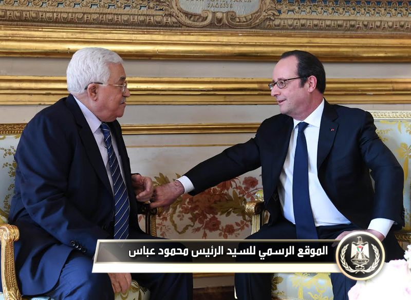 جلسة مباحثات بين الرئيس ونظيره 
الفرنسي.