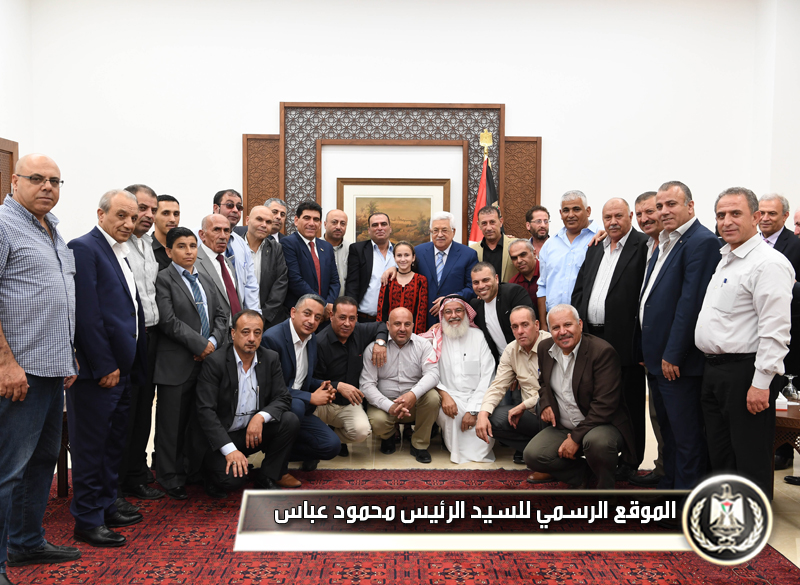 السيد الرئيس يستقبل أعضاء المكتب 
التنفيذيللاجئين ورؤساء اللجان الشعبية بمخيمات 
الضفة