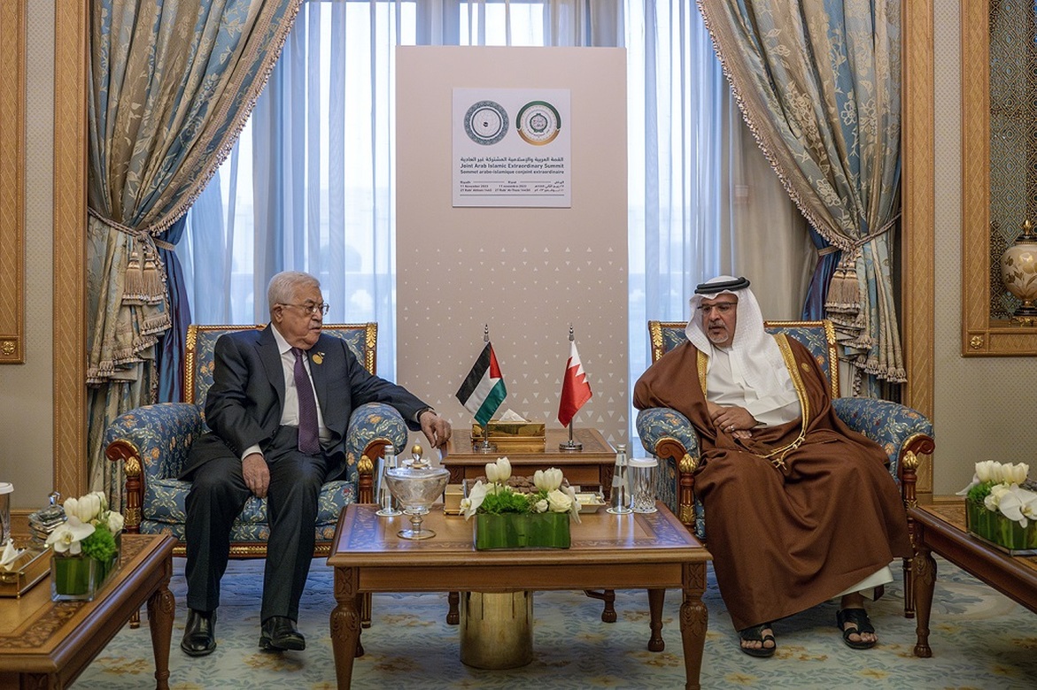 الرئيس يجتمع مع ولي العهد البحريني