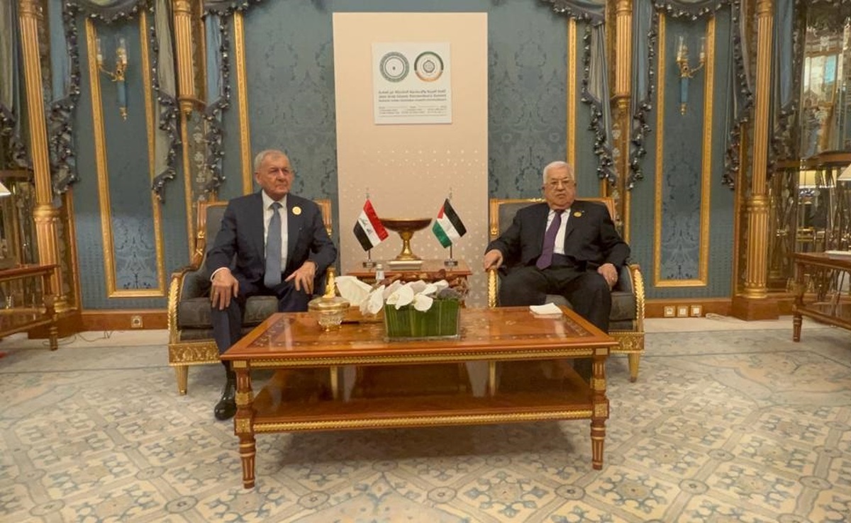 الرئيس يجتمع مع نظيره العراقي