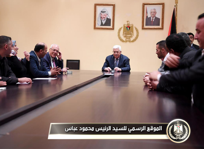 السيد الرئيس يستقبل إقليم حركة "فتح" في 
بيت لحم.