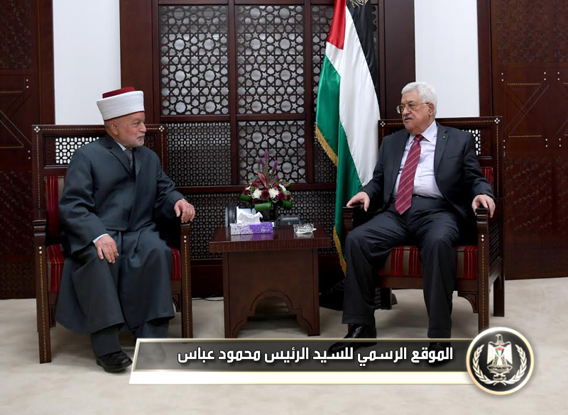 السيـد الـرئيس يستقبل مفتي القدس 
والديار الفلسطينية الشيخ محمد حسين
