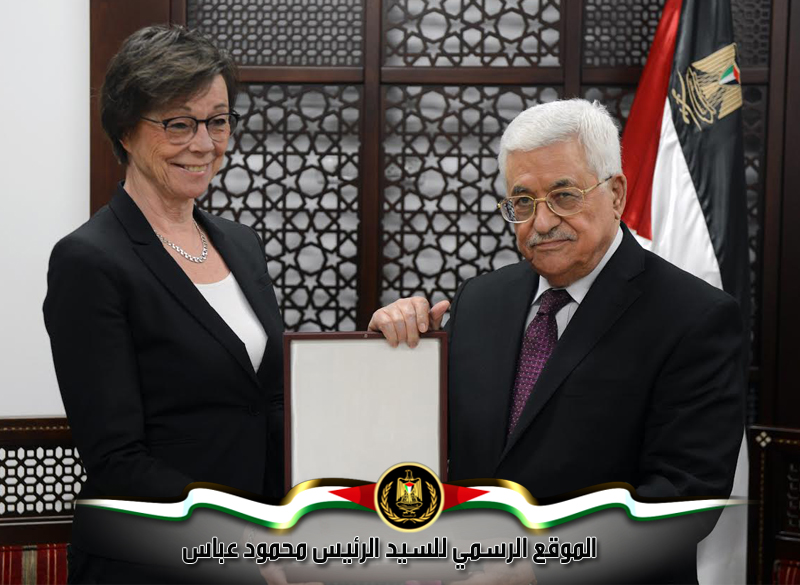 استقبل 
رئيس دولة فلسطين محمود عباس، مساء اليوم الأحد، بمقر الرئاسة في مدينة رام الله، 
وزيرة الدولة للشؤون الخارجية في مملكة السويد انيكا سودير