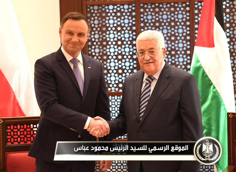 الرئيس يستقبل نظيره البولندي في مدينة 
بيت لحم.