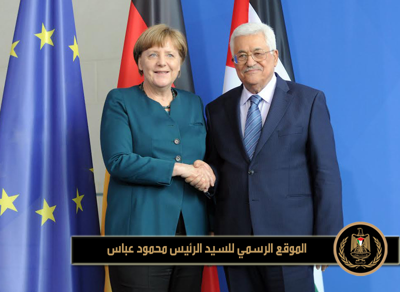اجتمع رئيس دولة فلسطين 
محمود عباس، اليوم الثلاثاء، مع المستشارة الألمانية أنجيلا ميركل