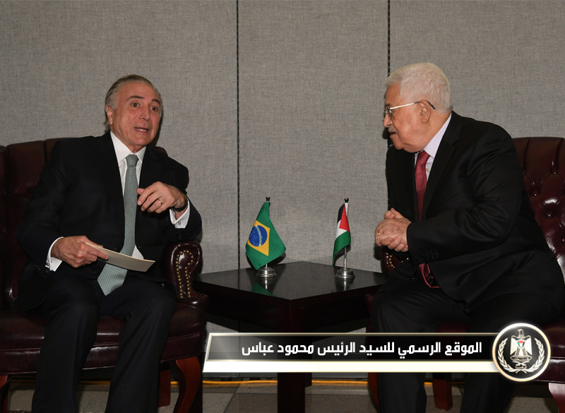 السيد الرئيس يلتقي نظيره 
البرازيلي