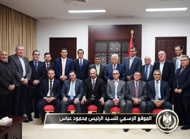 السيد الرئيس يستقبل  وفد مجلس إدارة 
شركاتأنظمة المعلومات 
الفلسطينية.