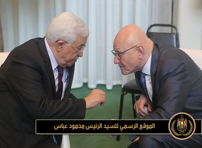 التقى الرئيس محمود عباس، 
على هامش اعمال المؤتمر الدولي للتوقيع على اتفاقية المناخ المنعقد بمقر الامم 
المتحدة في نيويورك اليوم الجمعة، رئيس الوزراء اللبناني تمام 
سلام.