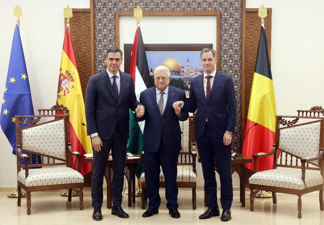 الرئيس يستقبل رئيسي وزراء اسبانيا وبلجيكا