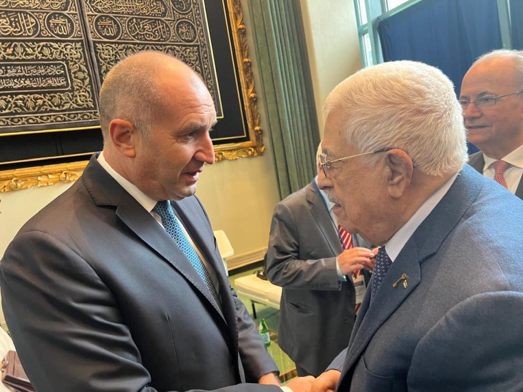 الرئيس يلتقي الرئيس البلغاري في نيويورك