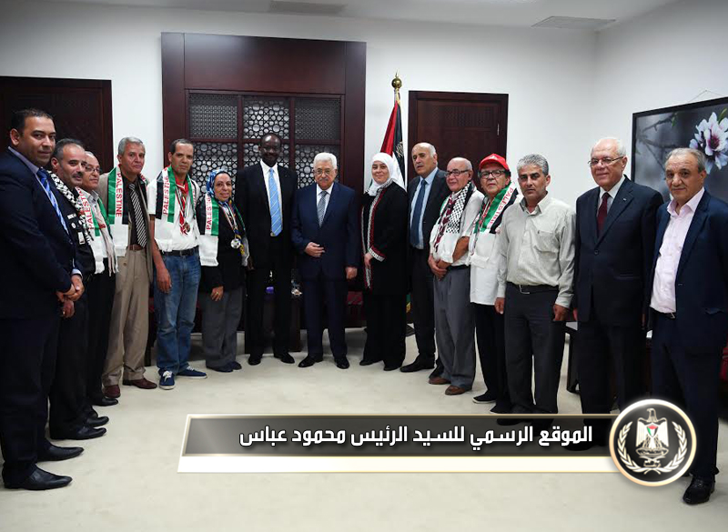 استقبل رئيس دولة فلسطين 
محمود عباس، مساء اليوم السبت، بمقر الرئاسة في مدينة رام الله، المدير الإقليمي 
للمنظمة الكشفية العالمية عاطف عبد المجيد، ووفد المنظمة الكشفية الأردنية 
والتونسية وجمعية المرشدات والحركة الكشفية في قطاع غزة.