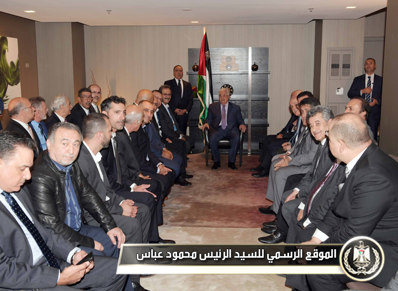 الجالية الفلسطينية في الولايات المتحدة 
الأميركية تجدد دعمها للرئيس