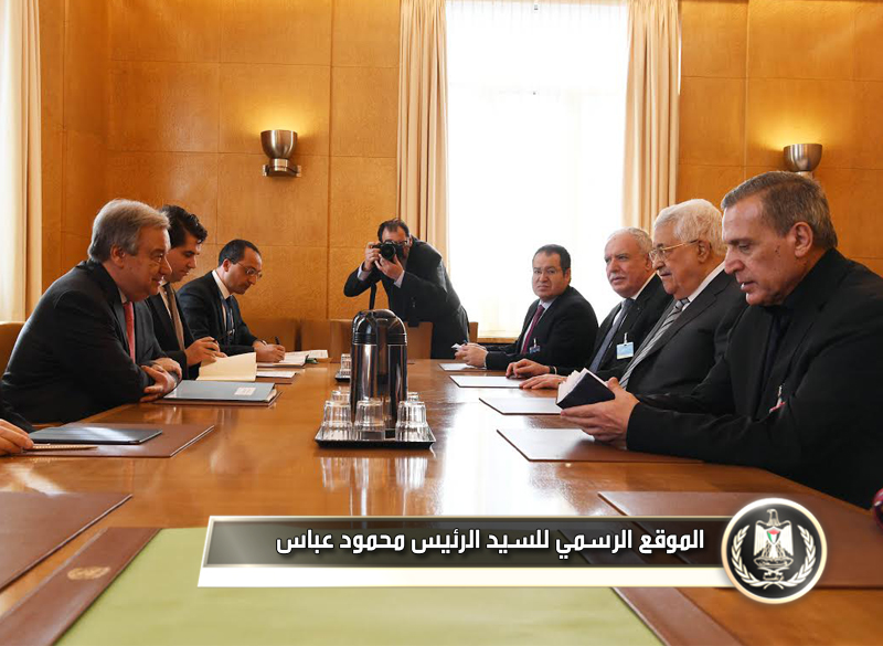 السيد الرئيس يلتقي 
الأمين العام للأمم المتحدة أنطونيو 
غوتيريس