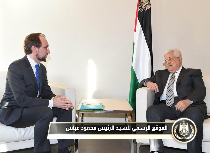 السيد الرئيس يستقبل المفوض السامي 
لمجلس حقوق الإنسان زيد رعد 
الحسين.