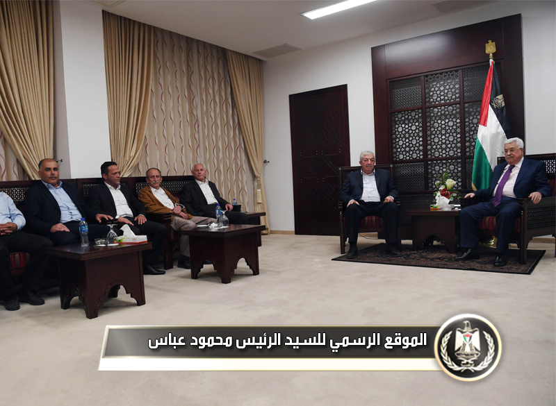 السيد الرئيس يستقبل وفدا من التعبئة 
والتنظيم والمنظمات الشعبية لحركة 
فتح