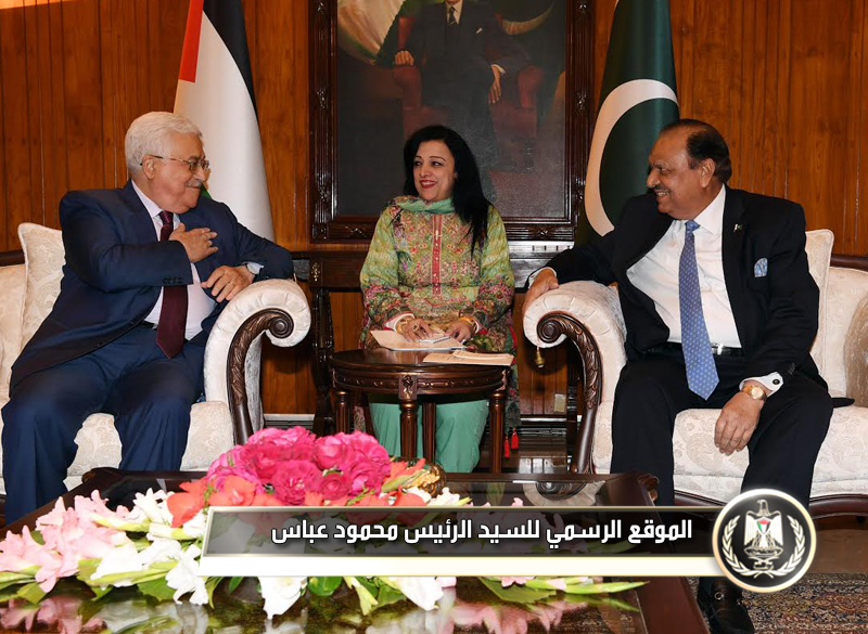 السيد  الرئيس أثناء لقاء الرئيس 
الباكستاني ممنون حسين .